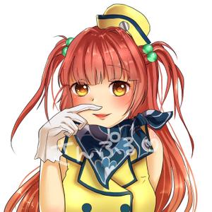 活動休止 ()さんの人差し指で鼻の下をこするバスガイドさんのイラスト制作への提案