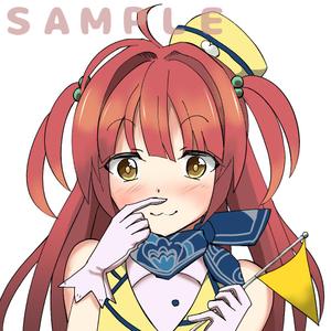 原っぱ (mazimachan)さんの人差し指で鼻の下をこするバスガイドさんのイラスト制作への提案