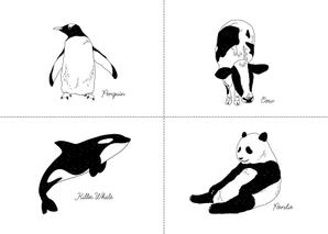 くろいわ (momoyo9610)さんのシンプルな動物デザインへの提案
