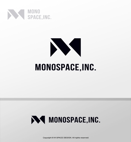 m-spaceさんのクリエイティブチーム「MONOspace」の企業ロゴへの提案