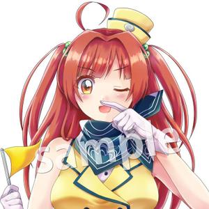 小松なやみ (tenmu_vino)さんの人差し指で鼻の下をこするバスガイドさんのイラスト制作への提案