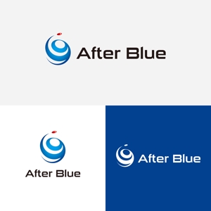 YH (adachikutakenotsuka2005)さんのシステムサポート等の新会社「After Blue 株式会社」のロゴへの提案