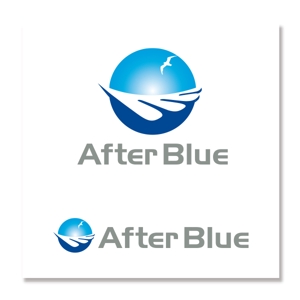 アトリエジアノ (ziano)さんのシステムサポート等の新会社「After Blue 株式会社」のロゴへの提案