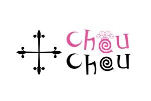 claphandsさんのまつ毛エクステンション・ネイルの店舗「+chou chou」のロゴ作成への提案