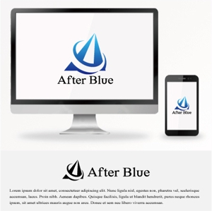 drkigawa (drkigawa)さんのシステムサポート等の新会社「After Blue 株式会社」のロゴへの提案
