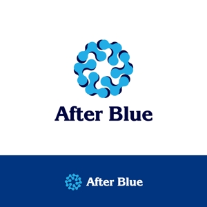DOOZ (DOOZ)さんのシステムサポート等の新会社「After Blue 株式会社」のロゴへの提案