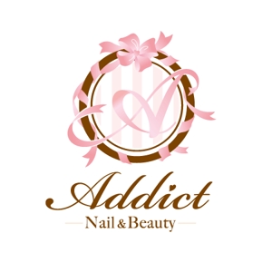  bloom_design (bloom_design)さんのネイルサロンのロゴ　　Nail＆Beauty　Addictへの提案