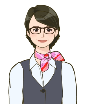 あいはらひろみ (hirohiro)さんのやり手の女性営業社員（20代後半〜30代前半くらい）のチャットアイコン用キャラクターデザインへの提案