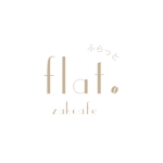 y_ddw (y_ddw)さんの雑貨とカフェ併設のお店「zakcafe  flat（ふらっと）」のロゴへの提案