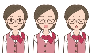 田中まう ()さんのやり手の女性営業社員（20代後半〜30代前半くらい）のチャットアイコン用キャラクターデザインへの提案