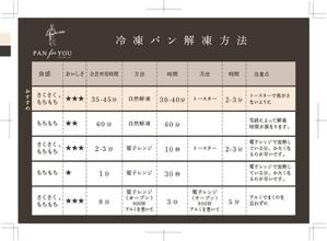 ATARI design (atari)さんの冷凍パン解凍方法のフライヤーへの提案