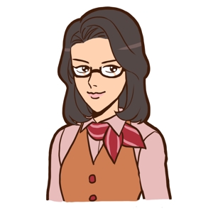 それがし (soregashi-kiyomi)さんのやり手の女性営業社員（20代後半〜30代前半くらい）のチャットアイコン用キャラクターデザインへの提案
