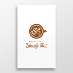 doremi (doremidesign)さんの雑貨とカフェ併設のお店「zakcafe  flat（ふらっと）」のロゴへの提案