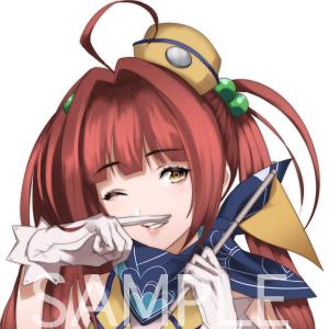 izuna (3ri10te)さんの人差し指で鼻の下をこするバスガイドさんのイラスト制作への提案