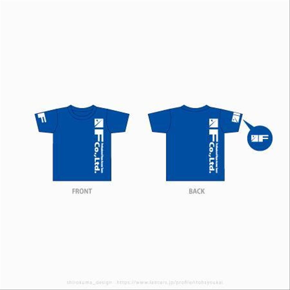 ロープアクセス(Rope Access)会社 株式会社FのTシャツプリント用ロゴ