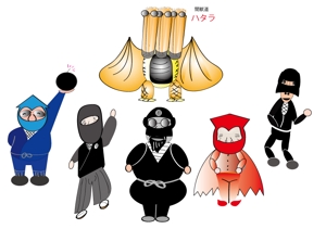 株式会社ドリカムサポート (ayayako)さんの忍者のキャラクターデザインへの提案
