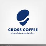 IKKYU［一弓］ (IKKYU)さんのサイクリストカフェ「CROSS COFFEE -chocolate & sandwiches-」のロゴへの提案