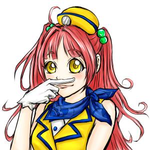 AZUMI (kerokerokaeru176)さんの人差し指で鼻の下をこするバスガイドさんのイラスト制作への提案