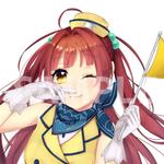 choco紗菜 (minamo_hika)さんの人差し指で鼻の下をこするバスガイドさんのイラスト制作への提案