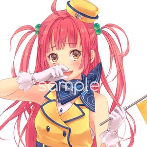 はるのひ (harunohi)さんの人差し指で鼻の下をこするバスガイドさんのイラスト制作への提案