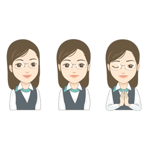 bamboo_kouichi ()さんのやり手の女性営業社員（20代後半〜30代前半くらい）のチャットアイコン用キャラクターデザインへの提案