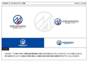kometogi (kometogi)さんの株式会社「ミナモト」のロゴへの提案