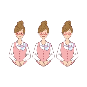 にざゆい (YuiTanaka)さんのやり手の女性営業社員（20代後半〜30代前半くらい）のチャットアイコン用キャラクターデザインへの提案