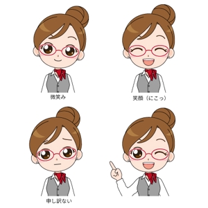 Saeko_S (Saeko_S)さんのやり手の女性営業社員（20代後半〜30代前半くらい）のチャットアイコン用キャラクターデザインへの提案