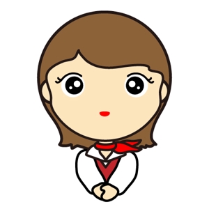おばちる (obachiru)さんのやり手の女性営業社員（20代後半〜30代前半くらい）のチャットアイコン用キャラクターデザインへの提案