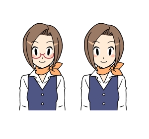 BACO (kobabashi)さんのやり手の女性営業社員（20代後半〜30代前半くらい）のチャットアイコン用キャラクターデザインへの提案