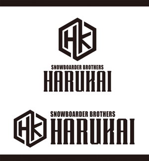 ORI-GIN (ORI-GIN)さんのSnowboarder Brothers [HARUKAI] HARUMI&KAIRI のロゴへの提案