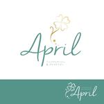 DONGRIN (DONGRIN_GRAPHICS)さんのリンパドレナージュサロン　「april  エイプリル」　のロゴへの提案