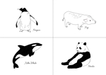 くろいわ (momoyo9610)さんのシンプルな動物デザインへの提案