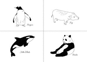 くろいわ (momoyo9610)さんのシンプルな動物デザインへの提案