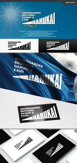 take5-design (take5-design)さんのSnowboarder Brothers [HARUKAI] HARUMI&KAIRI のロゴへの提案