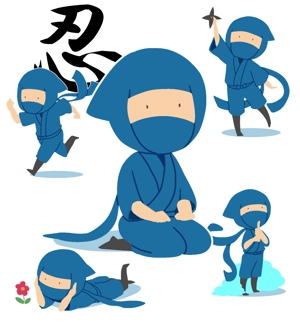 ちだりお (chida_r)さんの忍者のキャラクターデザインへの提案