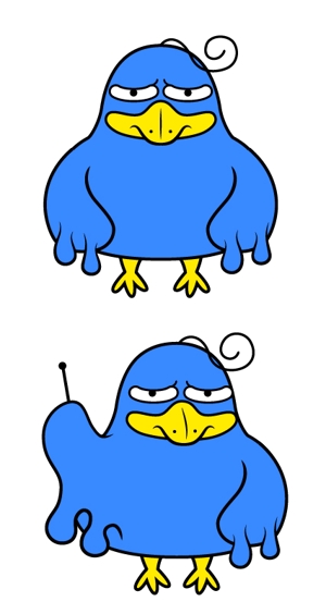 y_ike792さんのネットリテラシーを表現する鳥のキャラクターデザインへの提案