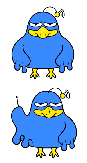 y_ike792さんのネットリテラシーを表現する鳥のキャラクターデザインへの提案