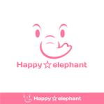Craft Up Works (redking_emergency)さんの象の雑貨専門店ショップサイト「Happy☆elephant」のロゴデザインへの提案