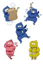 . (mst_illustration)さんの忍者のキャラクターデザインへの提案