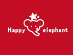 Rui (--Rui--)さんの象の雑貨専門店ショップサイト「Happy☆elephant」のロゴデザインへの提案