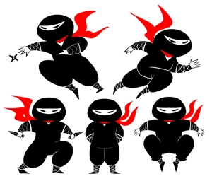 オカモト (okamoto_008)さんの忍者のキャラクターデザインへの提案