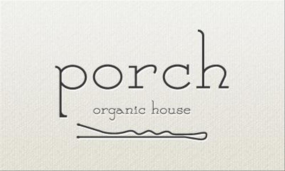 「porch  organic  house」のロゴ作成