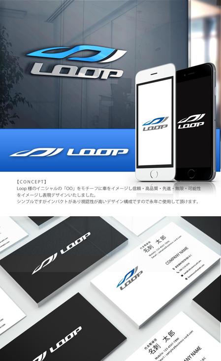 NJONESKYDWS (NJONES)さんのカーパーツショップ「株式会社Loop」のロゴ制作への提案