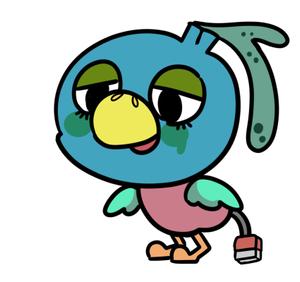 ねね子 (neneko)さんのネットリテラシーを表現する鳥のキャラクターデザインへの提案