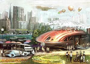 iPAINT (heboblust)さんの現実化する可能性の高い奥行感のある未来予想図のイラスト（手描きまたはCG）への提案