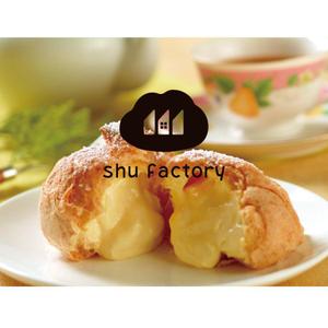 sai ()さんのシュークリームショップ「shu factory」のロゴ制作への提案