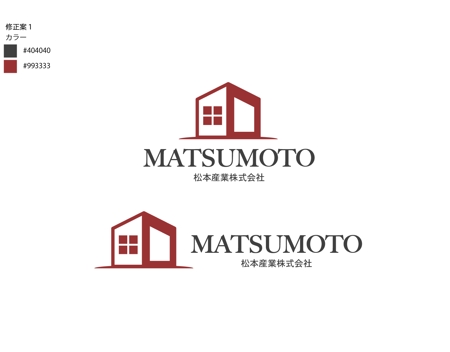 大小 (yumikayoo)さんの注文住宅がメインの会社の「松本産業株式会社」のロゴへの提案