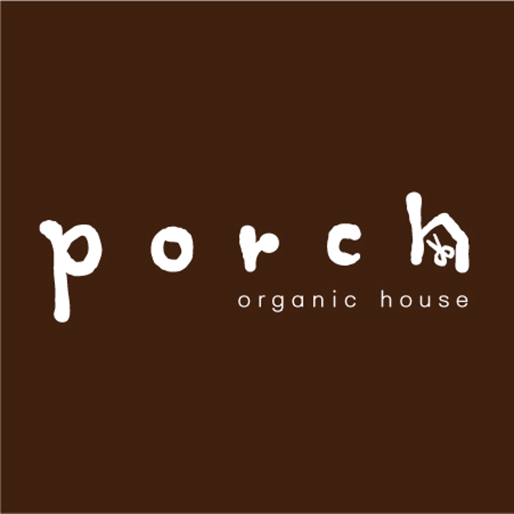 「porch  organic  house」のロゴ作成