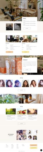 amino ()さんのオーガニックヘアサロン♪ホームページTOPデザイン案募集！【コーディングなし】への提案